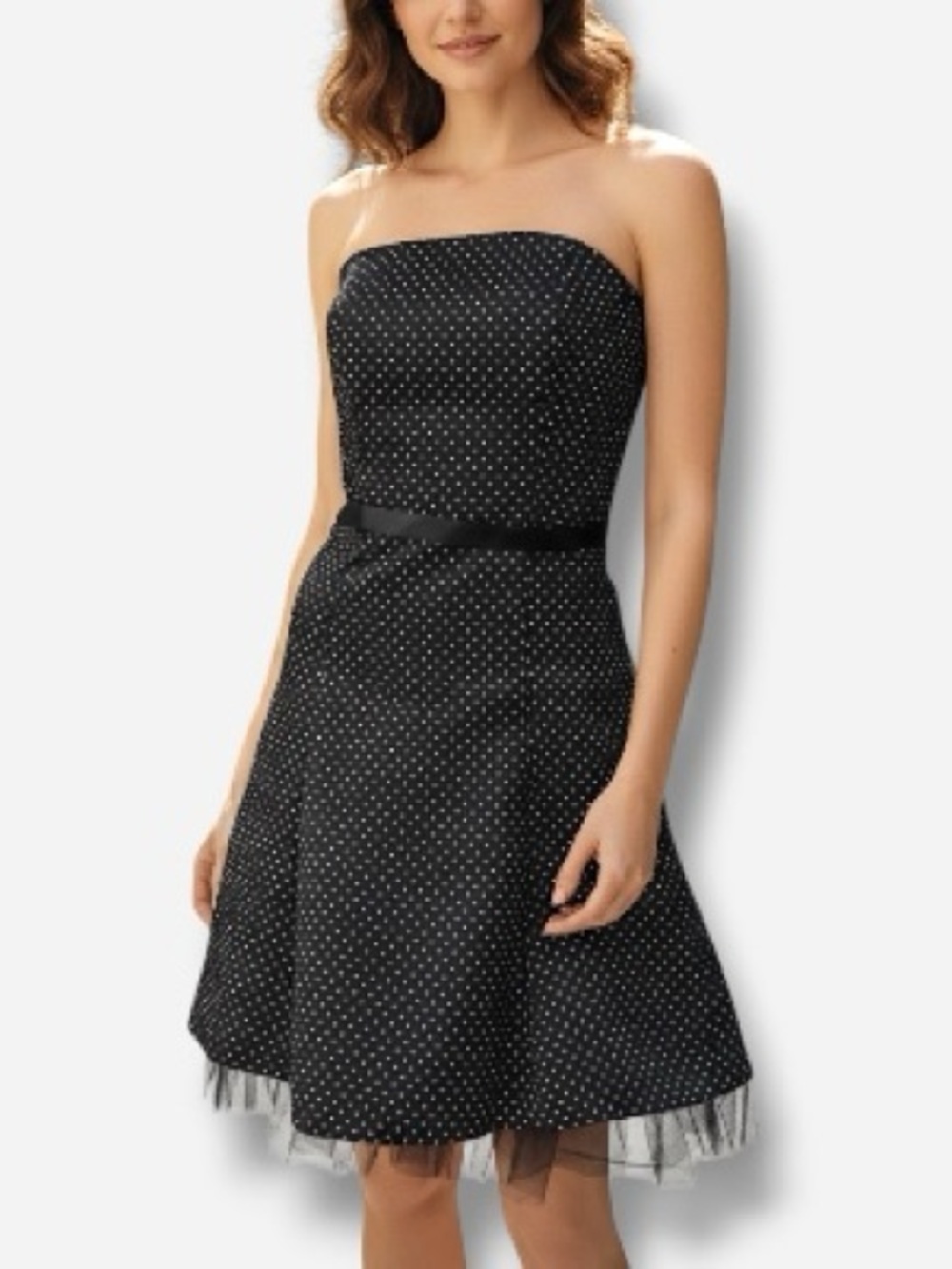 🌸New🌸 Sz 3 Jessica McClintock Satin Dress Dots